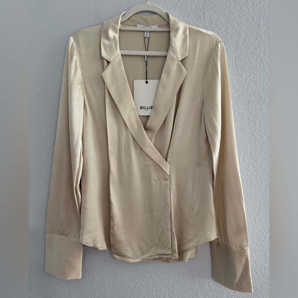 Women's Elegant Cream Blazer looking Top